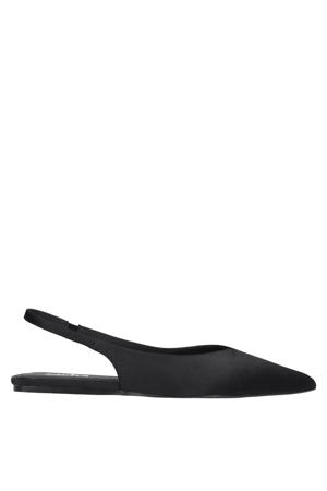 slingback loafers zwart