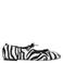 Sacha ballerina's met zebraprint zwart/wit