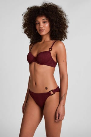 Aruba bikinibroekje met siergesp - paars