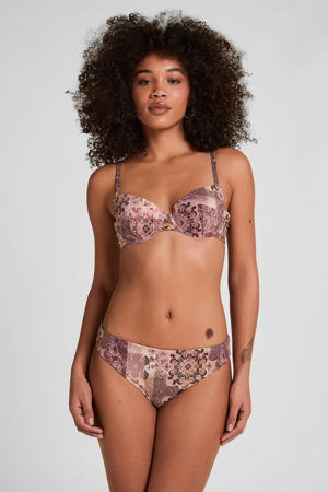 bikinibroekje met print paars