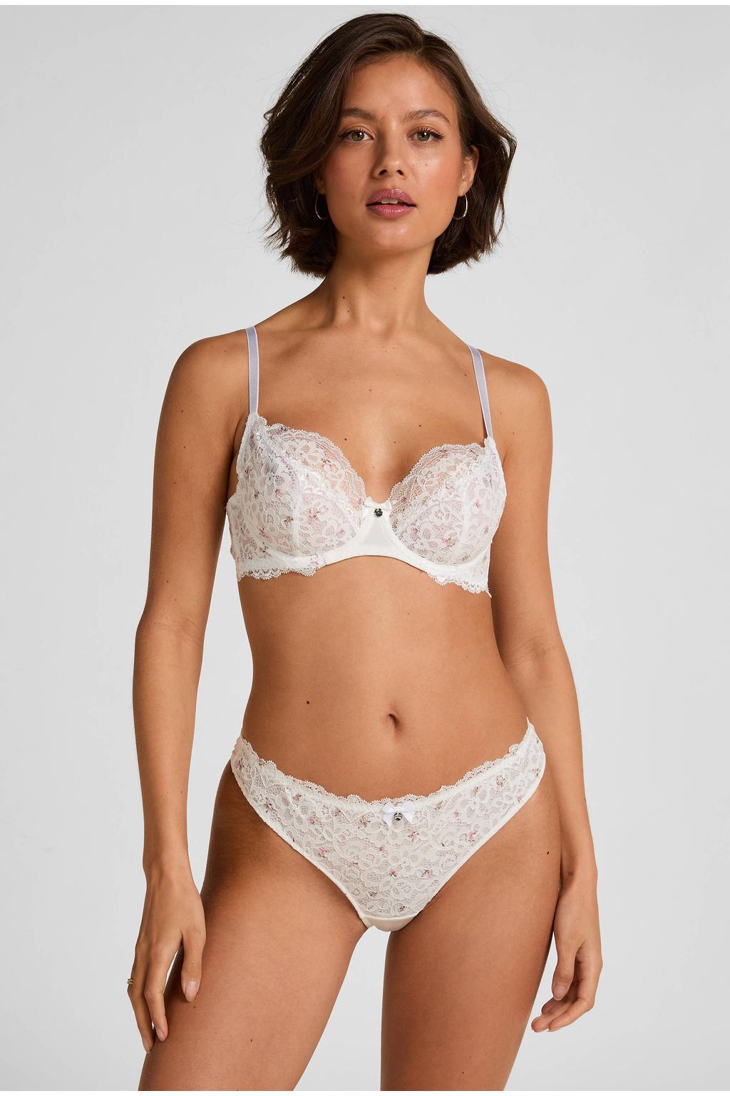 Hunkemöller string Marine wit