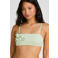 Hunkemöller voorgevormde strapless bandeau bikinitop lichtgroen