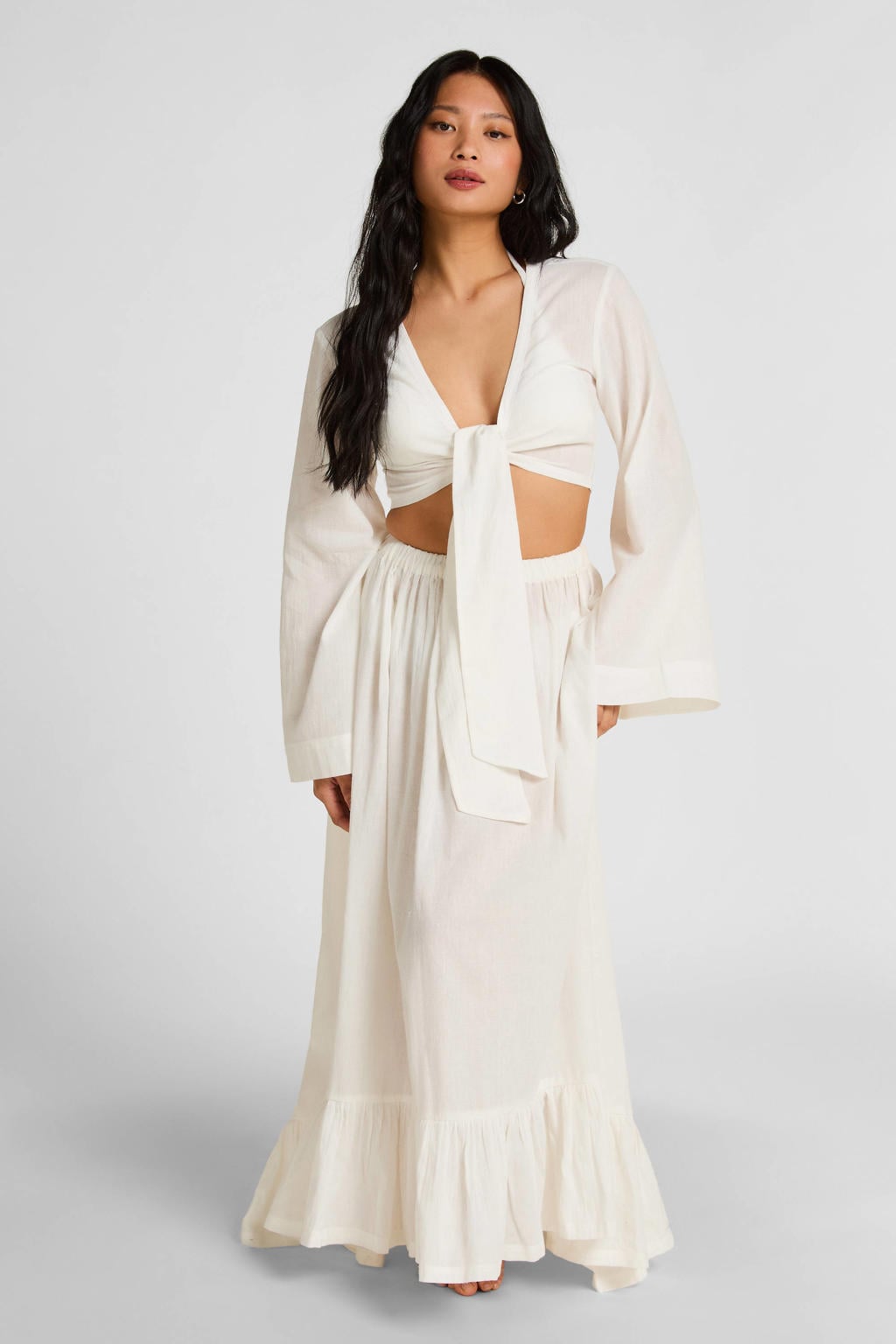 Hunkemöller strand crop-top Glam wit