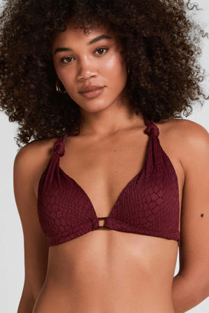 Aruba voorgevormde triangel bikinitop - paars