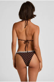 thumbnail: Hunkemöller voorgevormde triangel bikinitop Algarve met stippen bruin