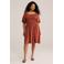 WE Fashion Curve zomerjurk terra