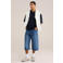 WE Fashion denim loose fit jort - blauw