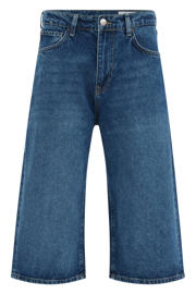 thumbnail: WE Fashion denim loose fit jort - blauw
