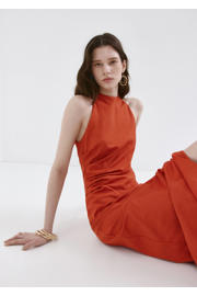 thumbnail: Mango halterjurk oranje
