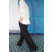 Mango wide leg regular waist broek zwart