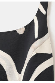 thumbnail: Mango mini jurk met zebraprint zwart