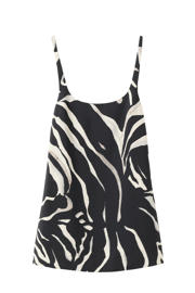 thumbnail: Mango mini jurk met zebraprint zwart