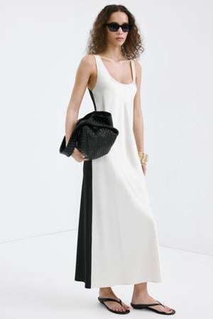 maxi jurk beige