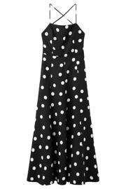 thumbnail: Mango maxi jurk met stippen zwart