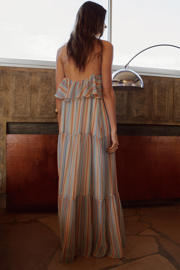 thumbnail: Mango gestreepte maxi jurk multi
