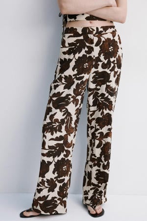 YWLINK Casual sportbroek voor dames met comfortabele bloemenprint damesbroek blauw verwarmde broek dames, blauw-A, M YWLINK Casual sportbroek voor dames met comfortabele bloemenprint damesbroek blauw verwarmde broek dames, blauw-A, M
