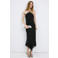Mango maxi jurk met kant zwart