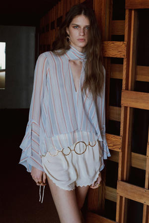 gestreepte blouse multi