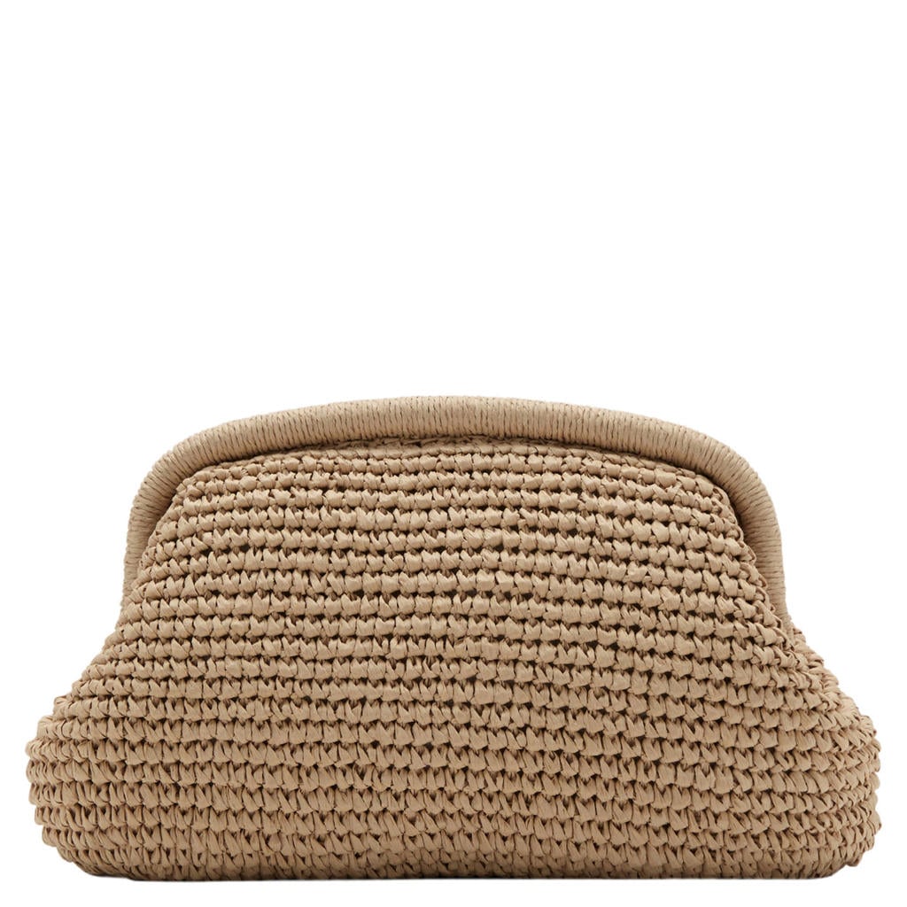 Mango clutch beige