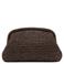 Mango clutch donkerbruin