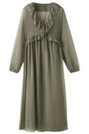 thumbnail: Mango maxi jurk kaki