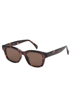 zonnebril met tortoise print bruin