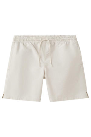 seersucker zwemshort beige