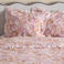 NOUS Living gebloemd katoenen lits-jumeaux dekbedovertrek 240x220 cm - roze