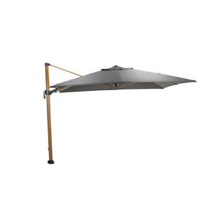 Hawaii Big Pole parasol - 350x350 cm) - teak look - royal antraciet