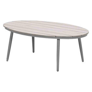 Margriet loungetafel ovaal (120cm) Garden Impressions Margriet loungetafel ovaal 120x75 cm - taupe - light teak look