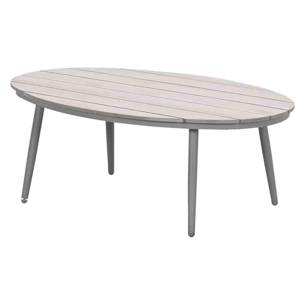 Garden Impressions Margriet loungetafel ovaal (120cm) Garden Impressions Margriet loungetafel ovaal 120x75 cm - taupe - light teak look