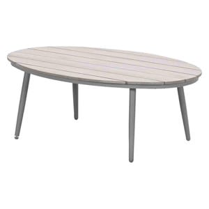 Margriet loungetafel ovaal (120cm) Garden Impressions Margriet loungetafel ovaal 120x75 cm - taupe - light teak look