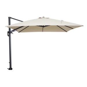 Hawaii parasol - 300x300 cm) - carbon black - ecru