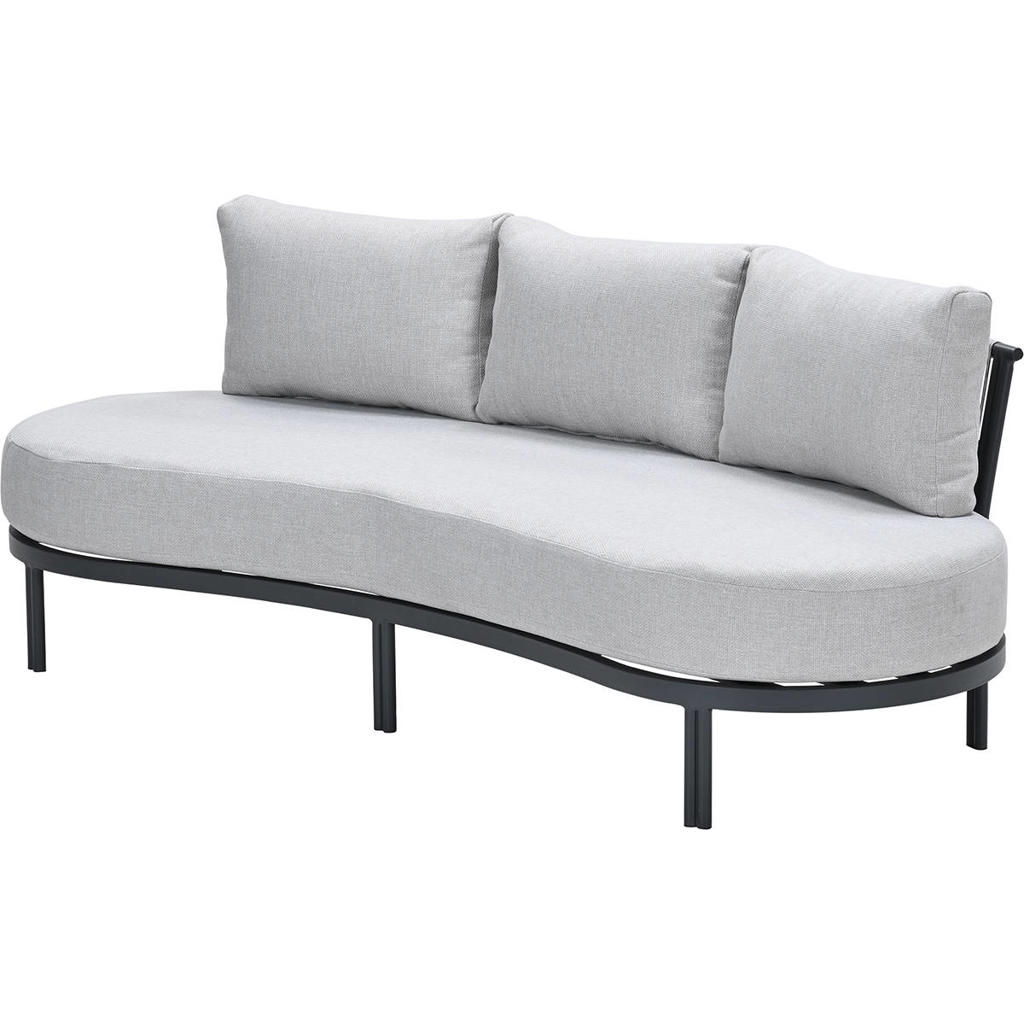 Garden Impressions Tirolo loungebank Garden Impressions Tirolo – gebogen lounge tuinsofa – rope – carbon black