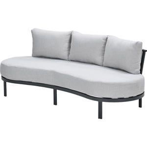 Tirolo loungebank Garden Impressions Tirolo – gebogen lounge tuinsofa – rope – carbon black