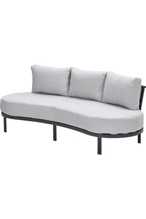 Tirolo loungebank Garden Impressions Tirolo – gebogen lounge tuinsofa – rope – carbon black