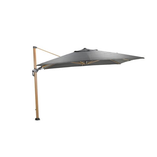 Garden Impressions Hawaii Deluxe parasol - 300x300cm) - l. teaklook - royal antraciet afbeelding