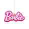Vondels kerstornament Barbie logo