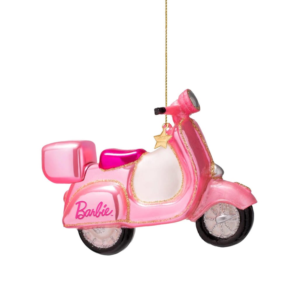Vondels kerstornament Barbie scooter