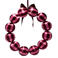 Vondels krans (roze/burgundy) (ø35.5cm)