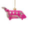 Vondels kerstornament Barbie jet vliegtuig