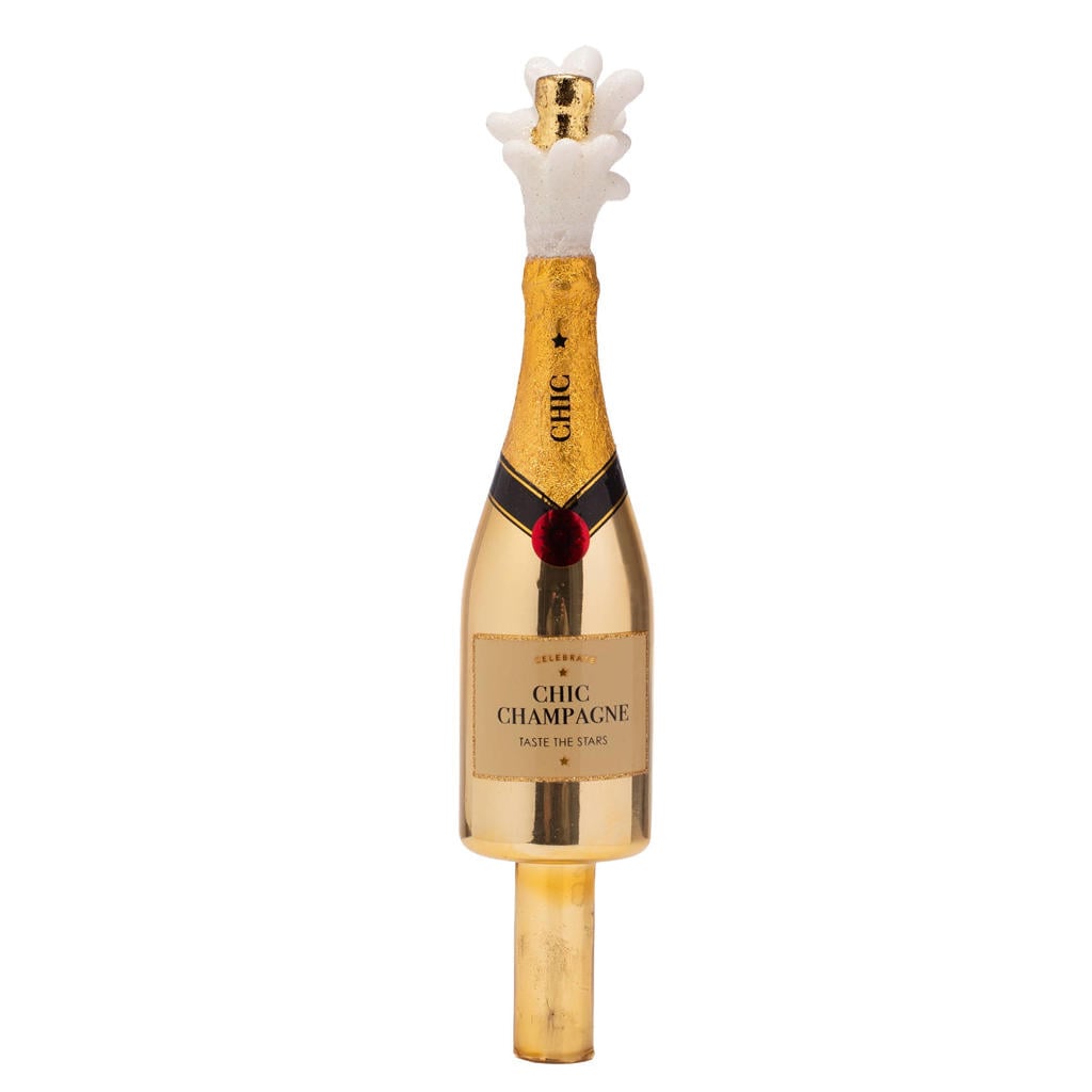Vondels kerstpiek champagne fles