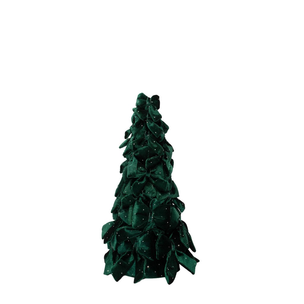Vondels boom met strikken en diamenten (groen) (35 cm)