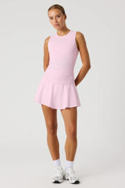 thumbnail: Roze dames Björn Borg sporttop Ace Pocket van polyamide met effen en ronde hals