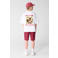 Shoeby regular waist sweatshort donkerrood
