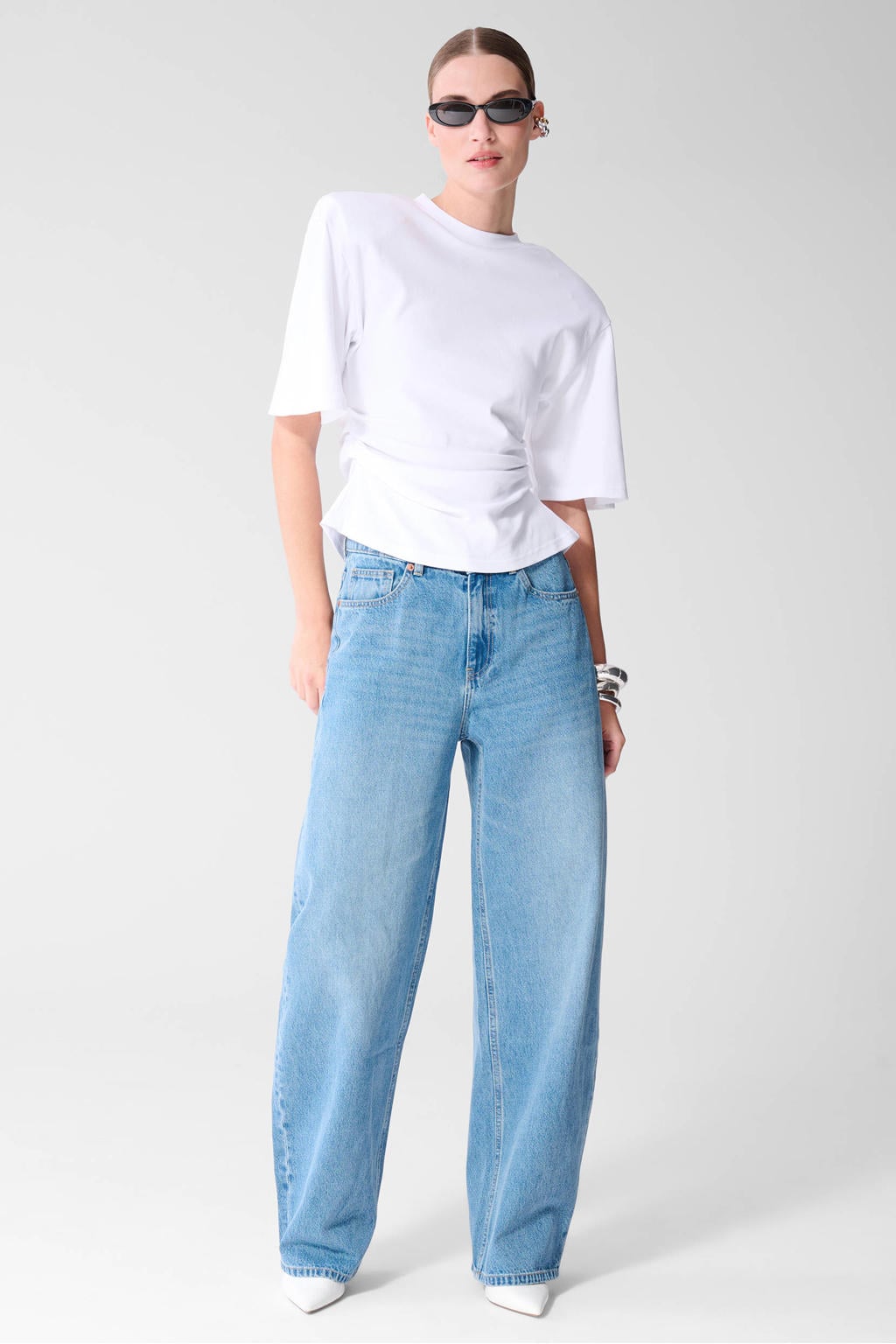 Shoeby Studio getailleerde top wit