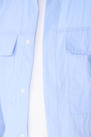 thumbnail: Shoeby Studio regular gestreept casual overhemd lichtblauw