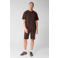 Shoeby Studio relaxed T-shirt met backprint donkerbruin