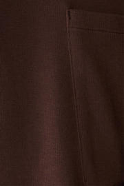 thumbnail: Shoeby Studio relaxed T-shirt met backprint donkerbruin