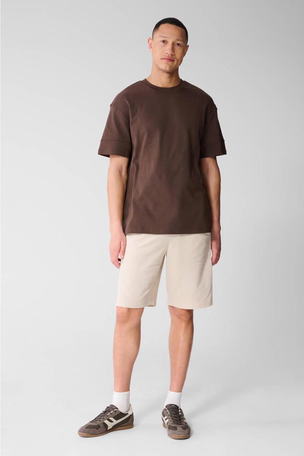 Shoeby Studio relaxed regular waist sweatshort beige